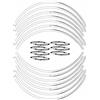 labelbike Adesivi Moto Cerchi Ruote 17 Compatibile con Yamaha