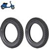 ECOVELO COPPIA PNEUMATICI UNION 2.75 - 9 GOMME COMPATIBILI CON VESPA VESPA 50 SPECIAL COPERTONI NERI RINFORZATI