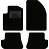 QUEMAR Tappetini Auto compatibili con Ford Fiesta MkV 5 serie 2002-2008/ Kit Tappeti Moquette e Gomma su Misura (Set 2 Anteriori + 2 Poster.)/Ricami e Colori Personalizzati (0 Ricami, Bordo Nero)