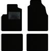 QUEMAR Tappetini Auto compatibili con Panda II 2003-2011 / Kit Tappeti in Moquette e Gomma su Misura (Set 2 Anteriori + 2 Posteriori) / Ricami e Colori Personalizzati (0 Ricami, Bordo Nero)