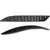 Generico Minigonne laterali universali per auto 2 pezzi riflettore paraurti posteriore nero lucido per VW per Golf 7 7.5 GTI R per standard 2013-2016 2017 2018 2019 2020(C MK7.5 ALL)
