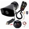 YIYIDA Clacson per Auto Collegare l'Accendisigari 130db Car Horn Amplificatore del Suono di Emergenza Sirena Con Microfono PA 7 Toni per 12V Macchina Barca