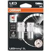 OSRAM LEDriving® SL, ≜ W21W, rosso, lampade di segnalazione a LED, solo fuoristrada, non omologati ECE, doppio blister
