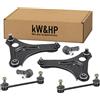 kW&HP KIT 6PZ BRACCI BRACCETTI + BIELLETTE + TESTINE STERZO ANTERIORI DESTRA/SINISTRA SMART (453), TWINGO 2014>