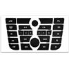 SZTMYVUW Modanature interne Compatibile Con OPEL Per ASTRA J | Per GTC Per Meriva B 2009-2015 Adesivi Per La Riparazione Dei Pulsanti Del Pannello Di Controllo Audio Dell'autoradio CD