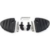 Three T FSFY 2 Pezzi Pedane Posteriori in Alluminio per Moto Pedane Pedali per Indian Scout 15-18 Scout Sixty 16-18, Nero