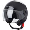 A-Pro Casco Jet Demi Urban Moto Omologato ECE 22-06 Avio Sferica SonicMoto Nero XL