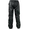 A-Pro Pantaloni Antipioggia Impermeabili Antiacqua Anti Vento Foderato Moto Nero XL