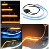 Generico 2Pz Strisce LED Auto Luci Diurne DRL + Frecce Sequenziali Flessibili 60cm