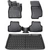 ELMASLINE 3D Tappetini Gomma e Vasca Baule per BMW Serie 2 Active Tourer dal 2022 (U06) | Non compatibile con xDrive! | Tappetini Auto | Vasca per il bagagliaio | Accessori auto