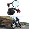 KATUR Specchietto retrovisore Universale per Moto Specchietto retrovisore Laterale Rosso Stile retrò Specchi retrovisori Moto per Manubrio da 7/8 22mm Adatto
