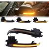 Fouedy Indicatori di Direzione LED Dinamici per Specchietti Retrovisori, Compatibile con A-UDI A4 B8 A5 A6 A8 Q3 A3 8P B8