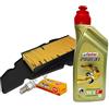Motocar Kit tagliando Castrol 10W40 filtro aria candela Malaguti Blog Centro 125 160