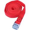 DYYEUAVT Cinghie di fissaggio con fibbia da 2 m, cricchetto resistente, for bagagli, borse, moto e auto(RED -2M)