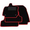 Somer Car Kit Tappetini Auto compatibili con Renault Clio 4 2012-2019 | Set Tappeti in Moquette, Tappeto auto su misura, bordo rosso