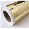 StickersLab - Pellicola CROMATA adesivo specchiato cromato oro chrome car wrapping auto moto cromatura no bolle (Misura - 130cm x 30cm)