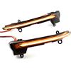 QKLsudua 2 pezzi dinamici sequenziali lampeggiano LED Side Mirror Girata Gruppo luce compatibile con Se-at Ate-ca Cu-pra 5D 2016-2021, TAR-RACO 2018 in su