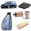 OP Kit tagliando 4 filtri + 5L olio Q8 5W-30 per Volkswagen Golf 5 V 2.0 TDI,AZV/BMM/BKD