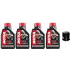E-BIKERS TAGLIANDO 4 LITRI OLIO MOTO 7100 10W-50 4T 10W50 100% Sintetico + FILTRO OLIO HF 204 COMPATIBILE CON YAMAHA MT-07 MT-09 FZ8 T-MAX 530 2017