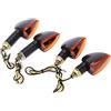 VISLONE 4pcs Indicatore di Direzione, Luce Segnale di Giro, 12V per Moto, ATV, Bici