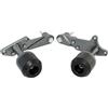 E-SPEEDMTC ESPEEDMTC Per HONDA CB500X CB500F 2019-2023 Tampone di protezione del paramotore Coperchio della protezione del cursore del telaio Protezione anticaduta (Grigio)