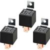 MOCNT 3 Pezzi 12V 80A Auto Relè SPDT 5 Pin Automobile Relè Auto Interruttore Relè Aperto Contatti Relè Camion Elettrico Relè Impermeabile Motociclo Pesante Relè