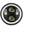 LKRGBXA Faro Motocicletta Faro Anteriore LED 5.75 Pollici 5 3/4 DRL 40 W Moto Per Sportster 883 XL883 Per FXCW