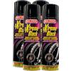FEI FAN Lucidante Effetto Bagnato per Gomme Extreme Black Super Brillante, Lunga Durata e Resistente all'Acqua. Nero Estremo per Le Gomme 500ml (4 Spray)