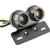 Shkalacar Fanale Posteriore Moto, Fanale Posteriore Universale a LED per Motocicletta Indicatore di direzione Luci Doppie per rimorchio Luci Porta Targa Freno