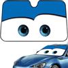 AOBUJDUB Parasole per Auto, Motivo Occhi Dei Cartoni Animati, Protettore Contro I Raggi UV Visiera Parabrezza(D)