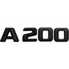 KARFRI Matt Black Black A 200 Auto Lettere posteriori Lettere Word Emblema Emblema Decal Adesivo adatto for Mercedes Benz W176 a Classe A200