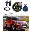 D'ANGELO 1988 Kit Ruotino di Scorta 17 compatibile con Lexus NX300H (2014-2022) con Cric, Chiave, Guanti e Sacca