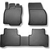 Mossa Tappetini Auto in TPE compatibili con Volkswagen Touran II Monovolume (09.2015- ) - tappeti auto neri - G