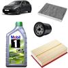 OP Kit tagliando 3 filtri + 5L olio Mobil 0W20 ESP per Volkswagen Golf VIII 1.5 eTSI/TSI