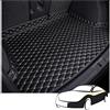 BFRDGE Tappeto Bagagliaio Auto, per Ford Fiesta 2018-2023 Antiscivolo Impermeabili Baule Fodera Protezione Tappeto Interni Accessori,C/Black Beige