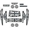CHFXFL Per Mini Cooper R56 R60 F56 F55 F54 F60 Coppa per Le sottobicchiere Porta per Le Montagne idriche