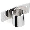 Archimede Sistema Componibile, Fissaggio a Muro, Grigio (Cromato), 8 x 5 x 3 cm