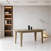 Yellowshop | Tavolo da Pranzo Rettangolare Allungabile LIAM 110‑150×70 cm, in Legno Nobilitato - Design Moderno Salvaspazio, Rovere Gordon