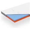 Genius eazzzy Topper Premium Cube Advance altezza 9 cm, coprimaterasso reversibile 2 in 1, con funzione Cooling, memory foam, copertura traspirante con effetto antibatterico, dimensioni 160 x 200 x 9
