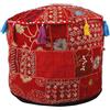 Arprani pouf pouf copertura decorativo patchwork confortevole pouf etnico cuscino in cotone bean bag disegni pavimento ricamato pouf copertura