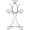 VALICLUD Supporto da Parete in Ferro per Espositore di Piatti e Portaciotole Cornice Portafoto Artigianale Nera per Arredamento Casa e Negozi Espositore Decorativo per Opere D'Arte e