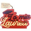 FESTA WOW Scritta Decorativa per Ricorrenza in Polistirolo e Plexiglass Idea Regalo per Compleanno,Lauree,Pensionamento,Battesimo Varie Colorazioni Made in Italy (La mia Laurea - Rosso/Oro)