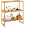 7H SEVEN HOUSE Scaffale modulare in bambù con 2 livelli 84x69.7x20cm 7house