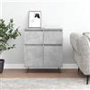 Generico Credenza Grigio Cemento 60x35x70 cm in Legno Multistrato,Mobili,Armadietti e portaoggetti,Buffet e credenze-831120