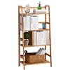 soges Scaffale a Scala,Libreria,Scaffale componibile in Bambù Mobile per Soggiorno, Camera da Letto, Cucina, Vintage KS-HSJ-02