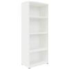 AKKE Libreria Scaffale A 4 Ripiani A Piedi 120 x 50 x 25 cm Per Libri Ufficio Soggiorno Pannello Per Mobili Laminato