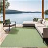 the carpet Mistra - Tappeto robusto, moderno, durevole e facile da pulire, interno ed esterno, soggiorno, ideale per cucina, corridoio e veranda, tessuto piatto, verde, 240 x 340 cm