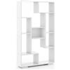 GIANTEX Libreria Indipendente 70 x 20 x 120 cm, con Dispositivi Anti-Ribaltamento, Scaffale in Legno per Soggiorno, Studio e Ufficio (Bianco)