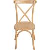 Biscottini Sedia in Legno e Rattan Stile Bistrot con Schienale a Croce - Sedie per Cucina, Sala da Pranzo, Bar e Ristorante Thonet - Sedie impagliate Vintage - Sedia impilabile Rustica Cross