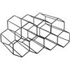 Generic Portabottiglie semplice e moderno - Portabottiglie in ferro a sette scomparti, organizer decorativo per mobile bar, elegante espositore per vino, design compatto e durevole | Ideale per soggiorn